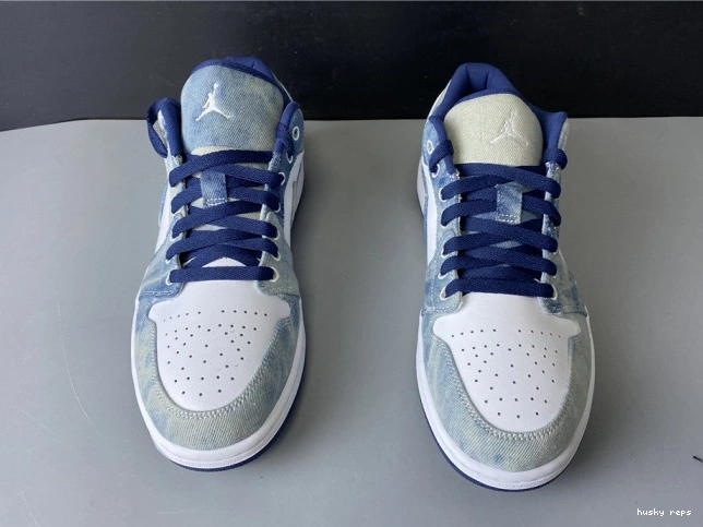Rep Husky Low Washed 1 Denim Air Jordan CZ8455-100 0630